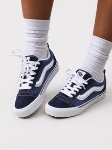Vans KNU SKOOL 男士运动鞋海军白色 VN0009QCNWD1 - 海軍藍/白色 - 查看 1