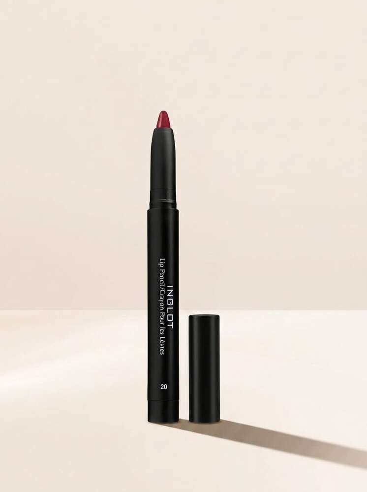 Inglot AMC Lip Pencil Matte 20 1.8 G – Deep Red Matte Finish, Long-Lasting High Pigment, Precise Lip Contouring For Women, Smooth Velvet Texture, Perfect For Daily Makeup And Professional Beauty Looks, Smudge-Proof Performance - 20 Red - View 1