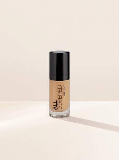 Inglot All Covered Face Foundation MW007 30 Ml – Foundation, Full Coverage, For Women, Medium Warm, Vitamin E, Suitable For Daily Makeup Routine