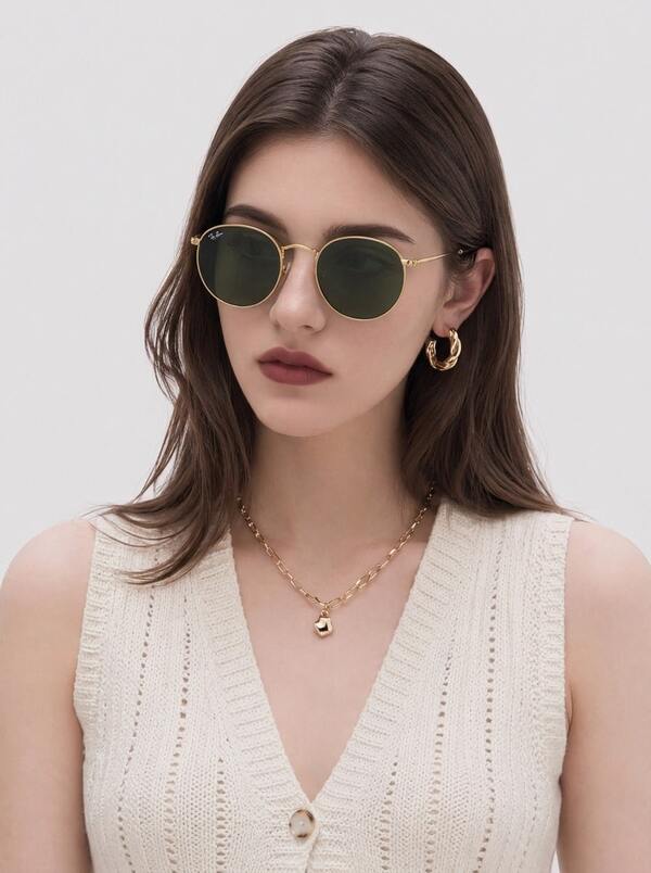 Ray Ban Women's Sunglasses Comfortable Polarized UV Protection Festival Driving Beach Gold ORB-3447-001