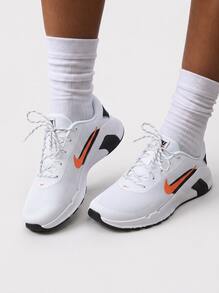 Nike Flex Train Men's Workout Shoes White/Black/Safety Orange HV9972 - WHITE/SAFETY ORANGE-BLACK - View 1