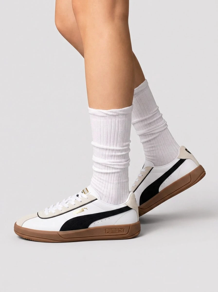 PUMA Club - 时尚百搭休闲运动鞋 - 白色 - 查看 1