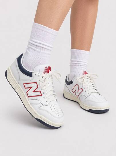 New Balance Women's Running Shoes Responsive Arch Support Cushioned Gym Running Sports White BB480LNR