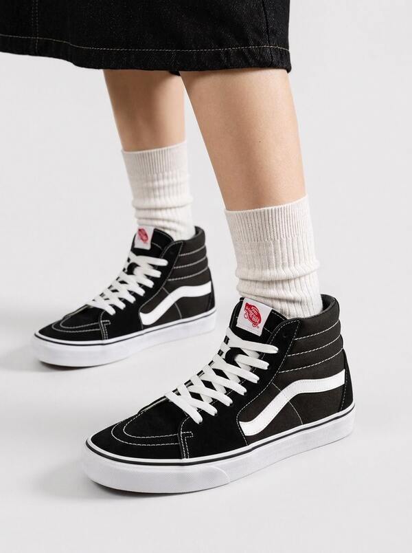 Vans Women's Casual Athletic Shoes Anti-Slip Lace-Up Heritage Gym Commuting Training Black VN000D5IB8C