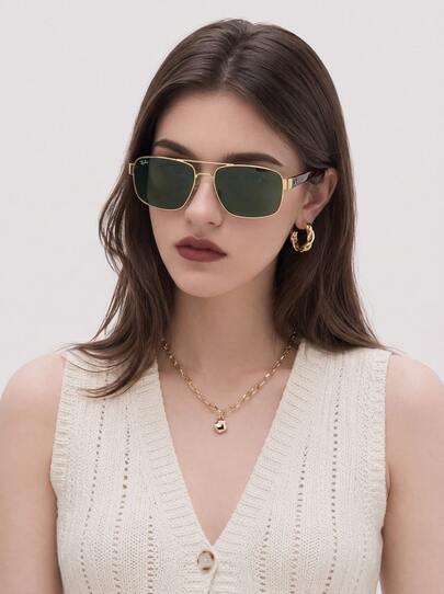 Ray Ban Women's Sunglasses Stylish Classic Lightweight Driving Beach Daily Gold ORB-3663-001/31