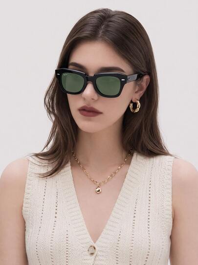 Ray Ban Women's Sunglasses Versatile Durable Premium Outdoor Travel Casual Black ORB-2186-901/31