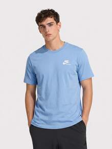 Nike Men's Sports Tees & Tanks Soft Durable Comfortable School Casual Outing Blue AR4997-494 - Dusty Blue - View 1