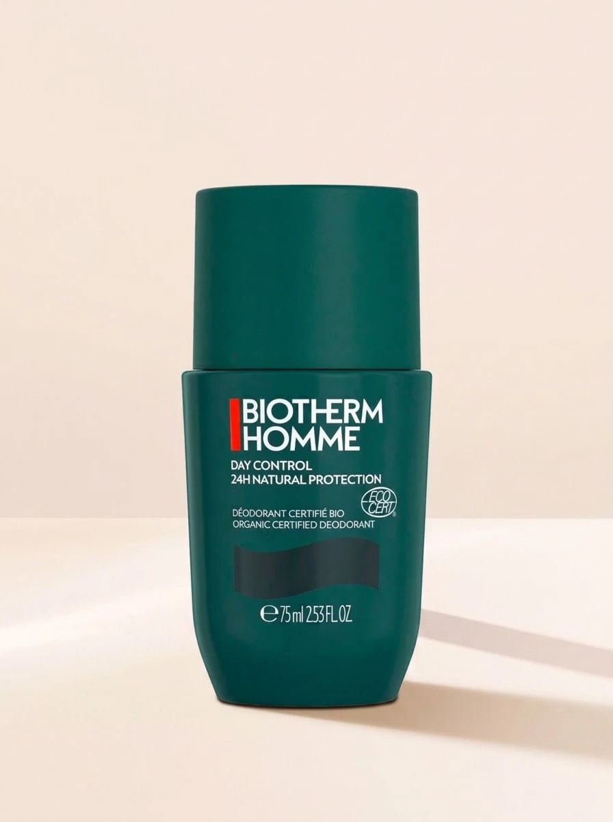 Biotherm Homme Day Control 24H Natural Protection Roll-On 75 Ml – Deodorant, 24-Hour Odor Protection, For Men, Fresh, Dark , Plant-Derived Formula, Suitable For Daily Grooming Routine - White - View 1