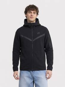 Nike Tech Men's Full Zip Hoodie Black - Black - View 1