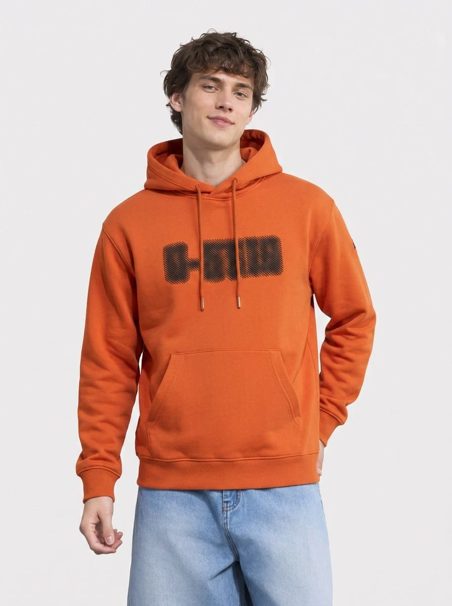 G-Star Dotted Men's Hooded Sweater Orange - Red - View 1