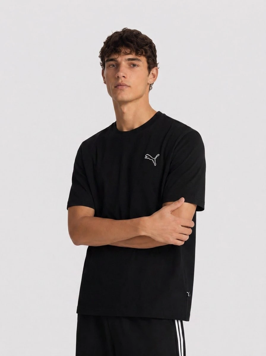 Puma Better Essentials Men Short Sleeve camiseta Black - Negro - Ver 1