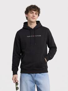Tommy Hilfiger Men's Hoodies Black - Svart - Visa 1