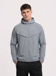 Nike Men's Sports Jackets Breathable Packable Lightweight Casual Weekend Commuting Grey HV4548-084 - 彩色 - 查看 1