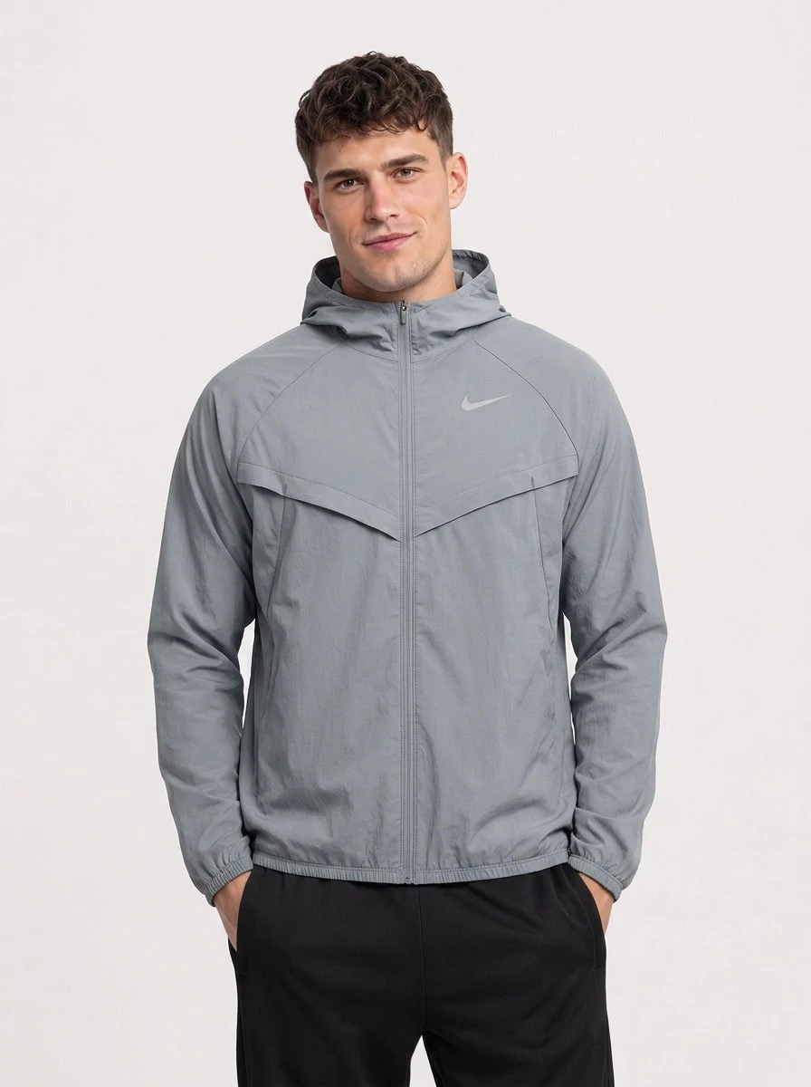 Nike Men's Sports Jackets Breathable Packable Lightweight Casual Weekend Commuting Grey HV4548-084 - 彩色 - 查看 1