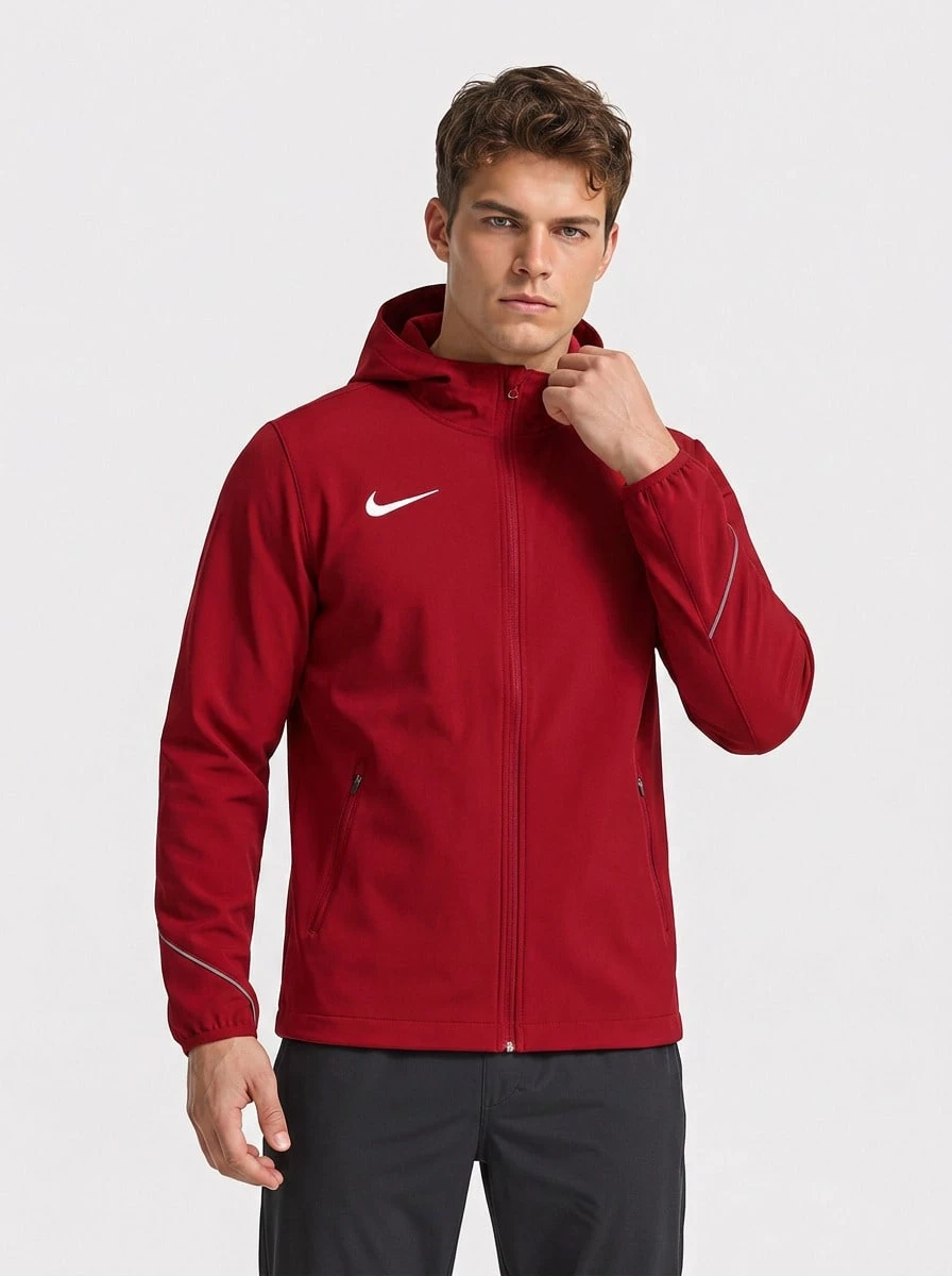 Nike Men's Sports Jackets Waterproof Insulated Windproof Sports Hiking Daily Red NT0319-657 - 紅色 - 查看 1