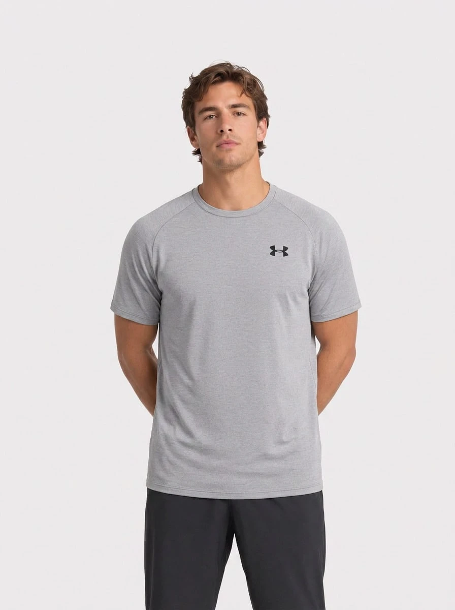 Tech Men's T-Shirts Light Grey - Grey - View 1