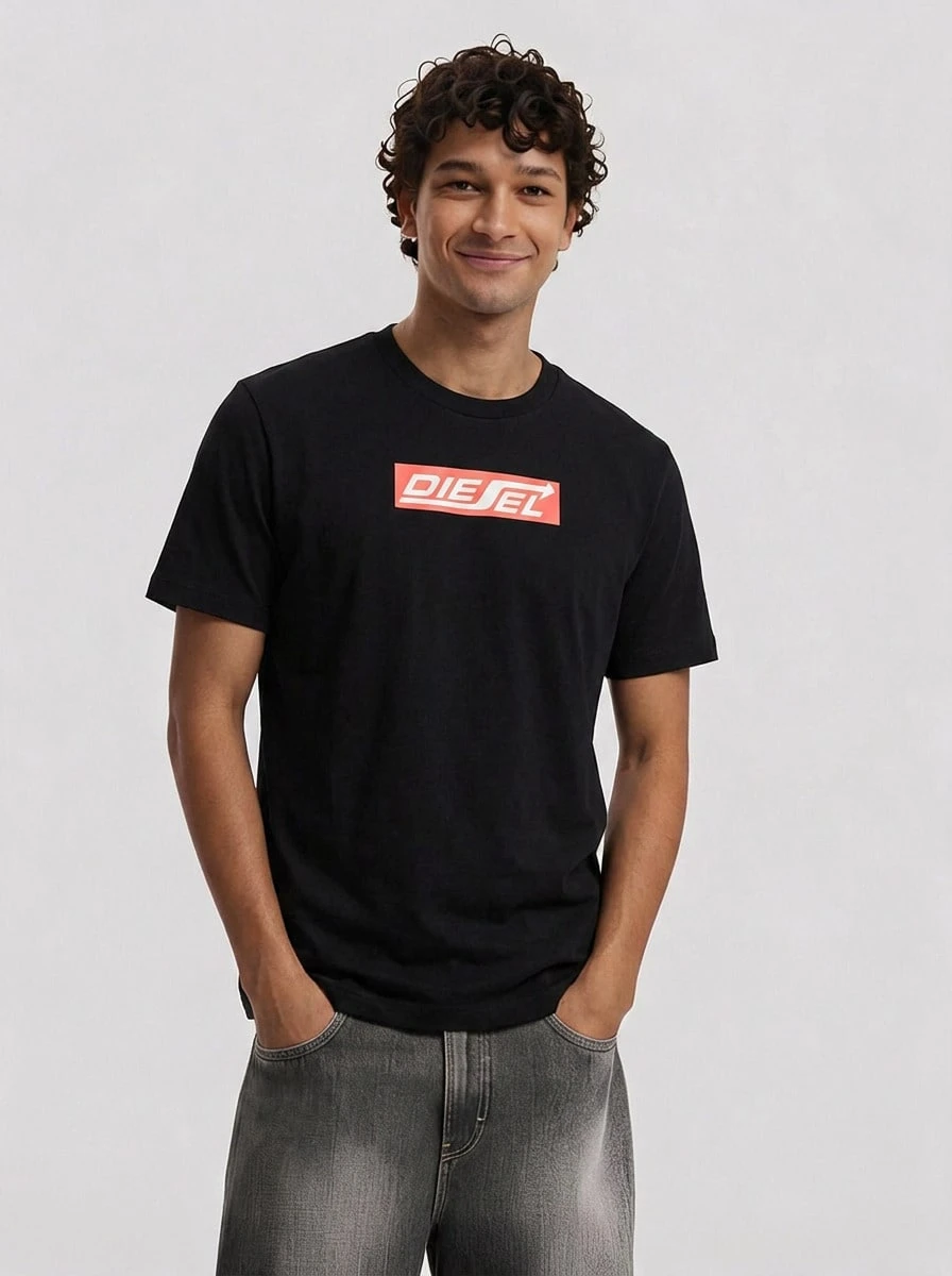 Diesel Diegor Men's T-Shirt Black - Black - View 1