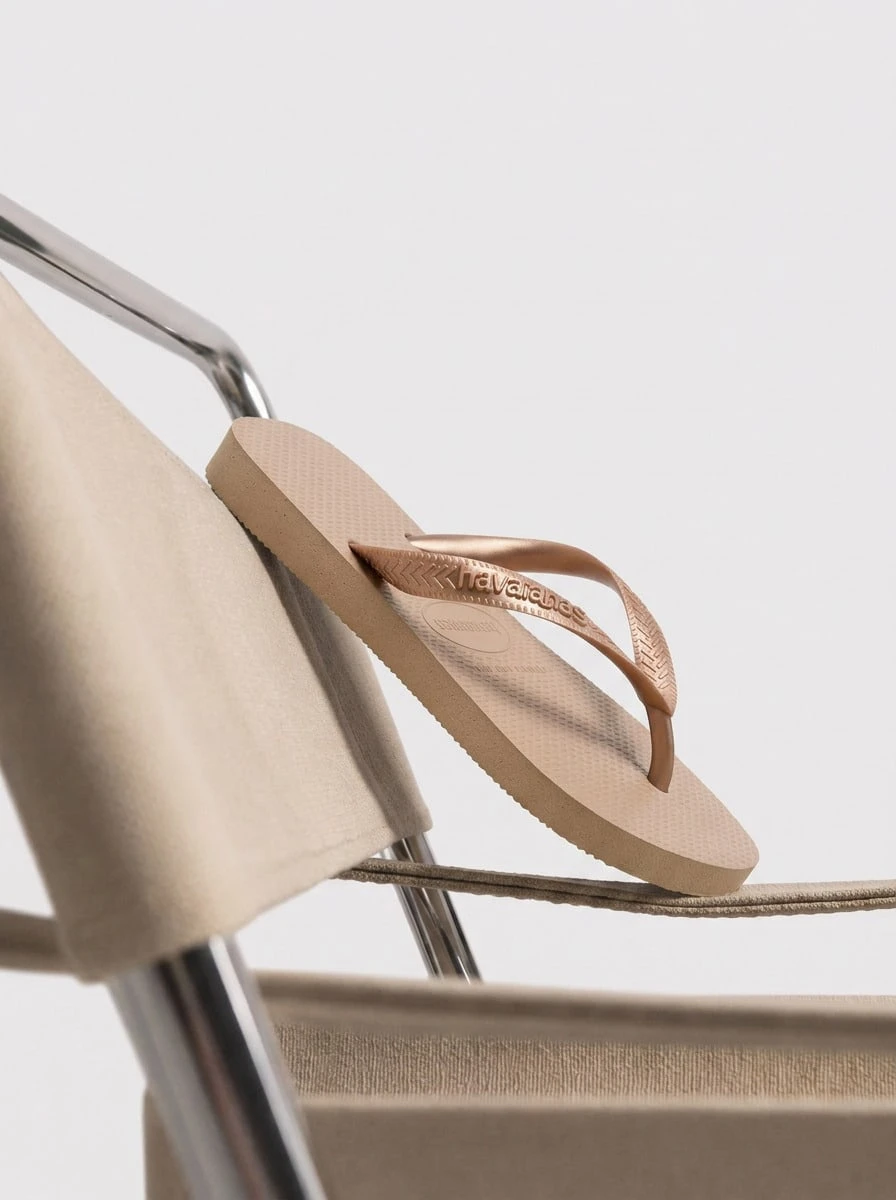 Havaianas Top Tiras 女士人字拖 玫瑰金 4137428-3581 - 金色 - 查看 1