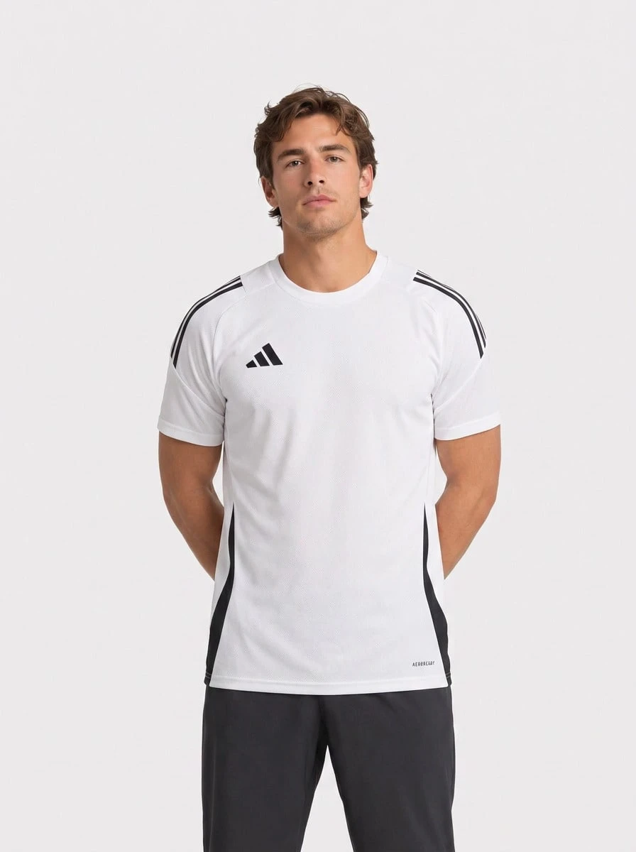 Adidas قميص تيرو 24 من أديداس للرجال - أبيض - أبيض - مشاهدة 1