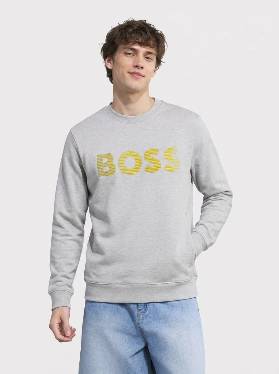 Hugo Boss Men's Soft Versatile Warm Sports Commuting Outing Gray 50493511-057 - 057 Light/Pastel Gre - View 1