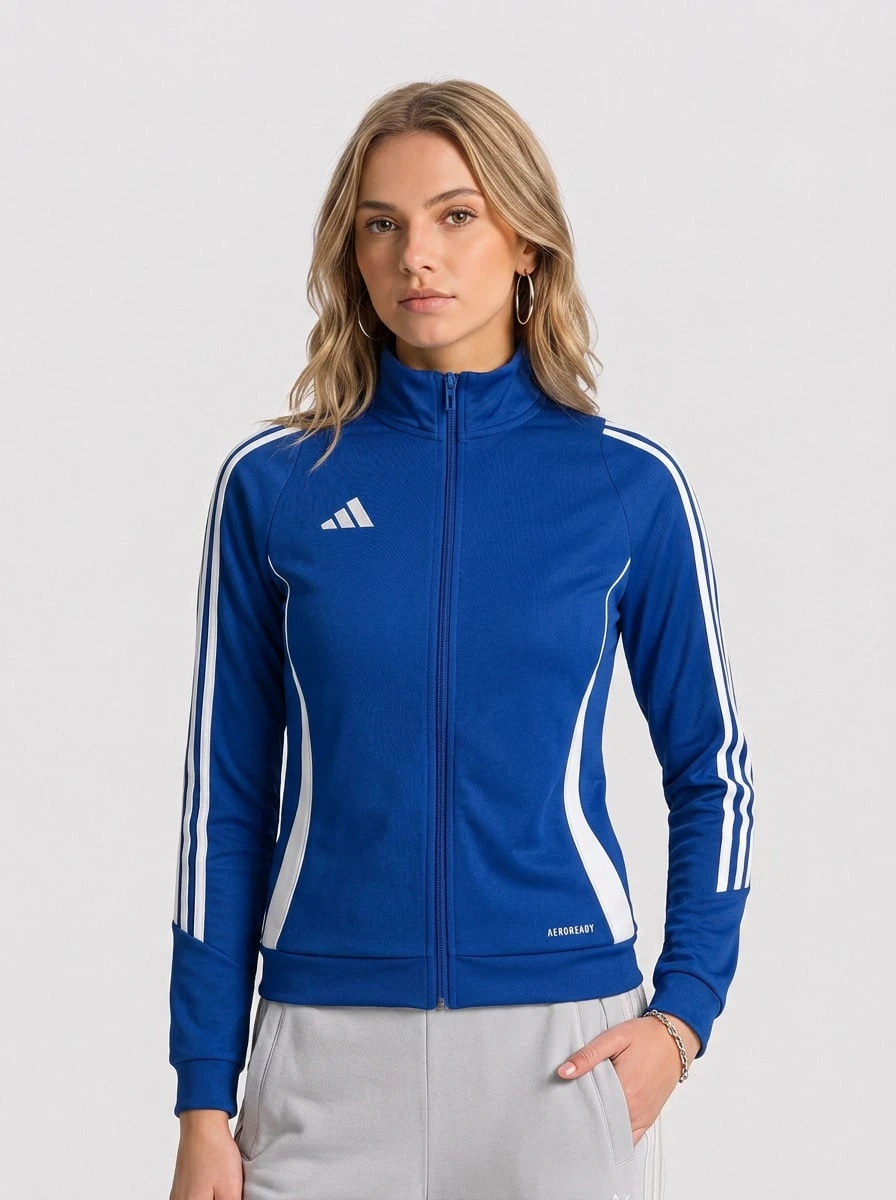 Adidas Sports Jackets Breathable Packable Lightweight Hiking Daily Training Blue IR7494 - Blue - View 1