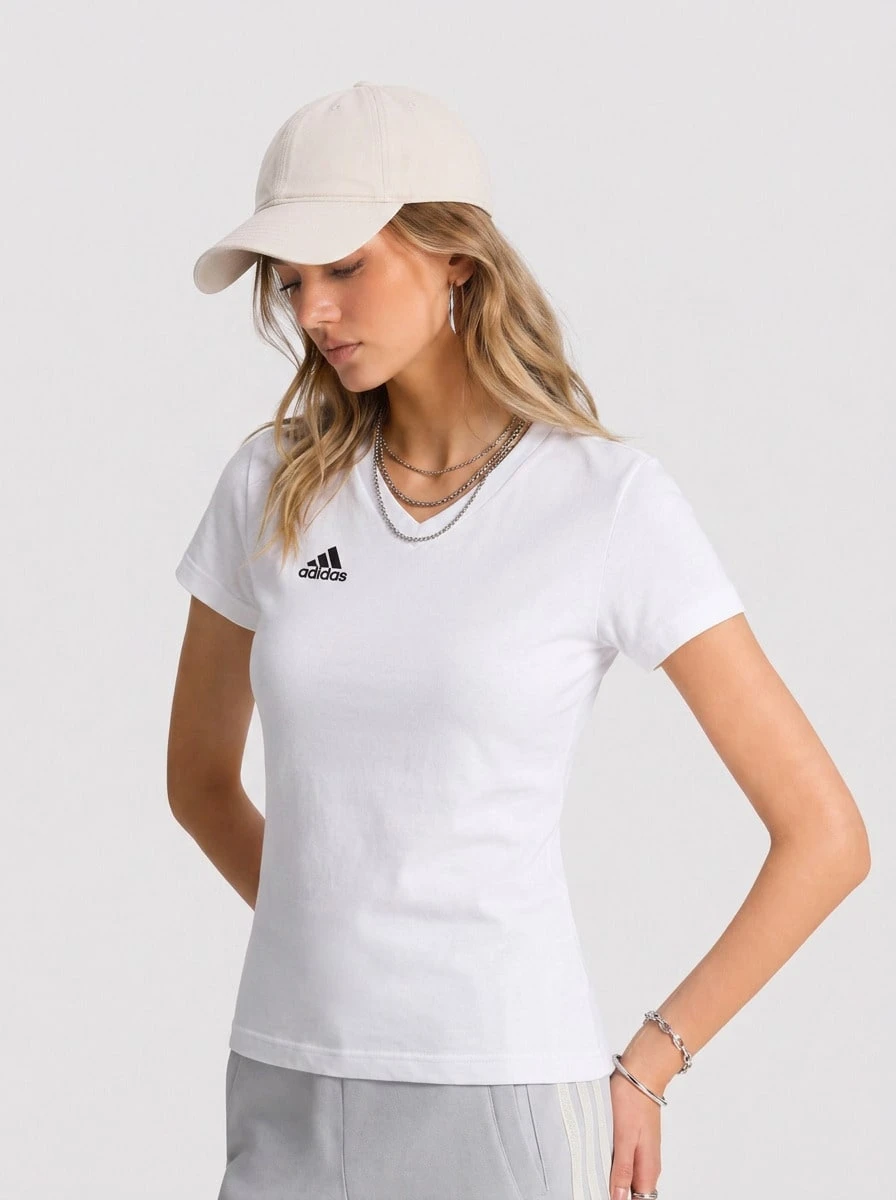 Adidas قميص نسائي أبيض Entrada 22 - أبيض - مشاهدة 1