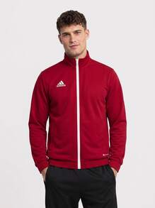 Adidas Men's Sports Jackets Stretchy Comfortable Durable Training Travel Casual Red H57536 - 權力 - 查看 1