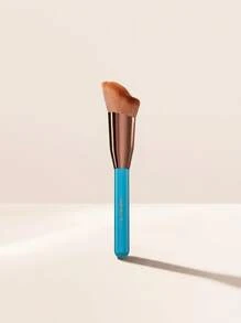 St Tropez ST Tantour & Application Brush – Contour Brush, Angled Design, For Makeup Enthusiasts, Teal, Synthetic Bristles, Suitable For Daily Makeup Routine - Multicolor - View 1