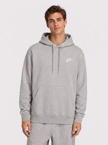 Nike Men's Sports & Outdoor Hoodies Warm Lightweight Durable School Casual Home Grey HJ1816-063 - Dk Grey Heather/Lt Smoke Grey/White - View 1
