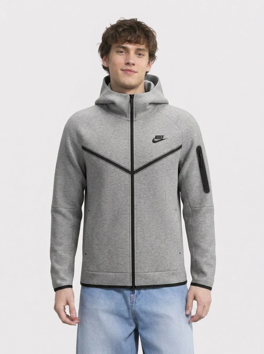 Nike Men's Sports Jackets Versatile Durable Insulated Commuting Outdoor Camping Grey HV0949-063 - 灰色 - 查看 1
