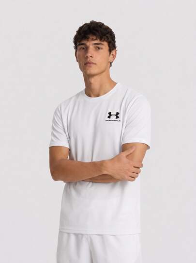 Under Armour SPORTSTYLE Men's Sports Tees & Tanks Quick-Dry Skin-Friendly Stretchy Vacation School Casual White 1326799-100