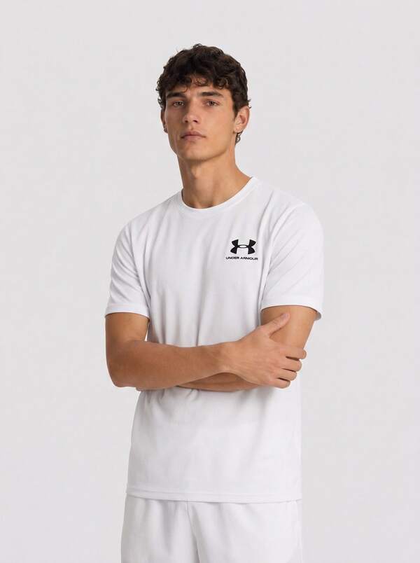 Under Armour SPORTSTYLE Men's Sports Tees & Tanks Quick-Dry Skin-Friendly Stretchy Vacation School Casual White 1326799-100