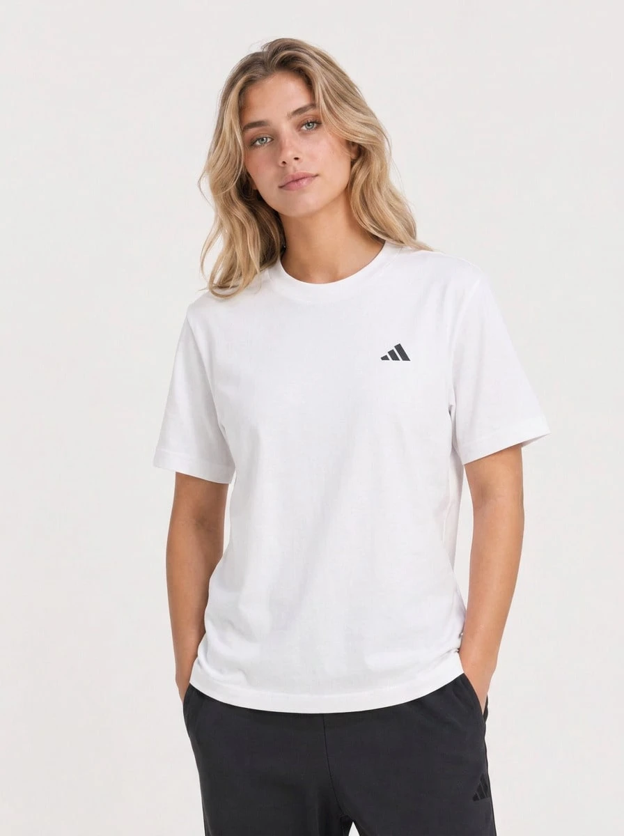Adidas Sports Tees & Tanks Versatile Lightweight Easy To Match Travel Daily Weekend White JH3693 - White - View 1