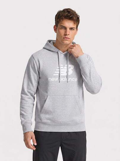 New Balance Men's Sports & Outdoor Hoodies Comfortable Cozy Breathable Commuting Outing Training Grey MT31537AG