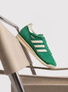 Adidas SL 72 Men's Casual Athletic Shoes Breathable Sporty Responsive Daily Shopping Casual JH8643 - 綠色/核心白色/學院綠 - 查看 1