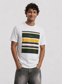 Ben Sherman Men's T-Shirts Comfortable Versatile Lightweight Outing Gym Home 65578 - White - View 1