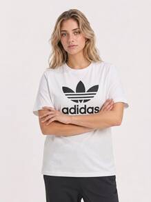 Adidas Sports Tees & Tanks Quick-Dry Skin-Friendly Stretchy Travel Daily Weekend H22811 - White - View 1