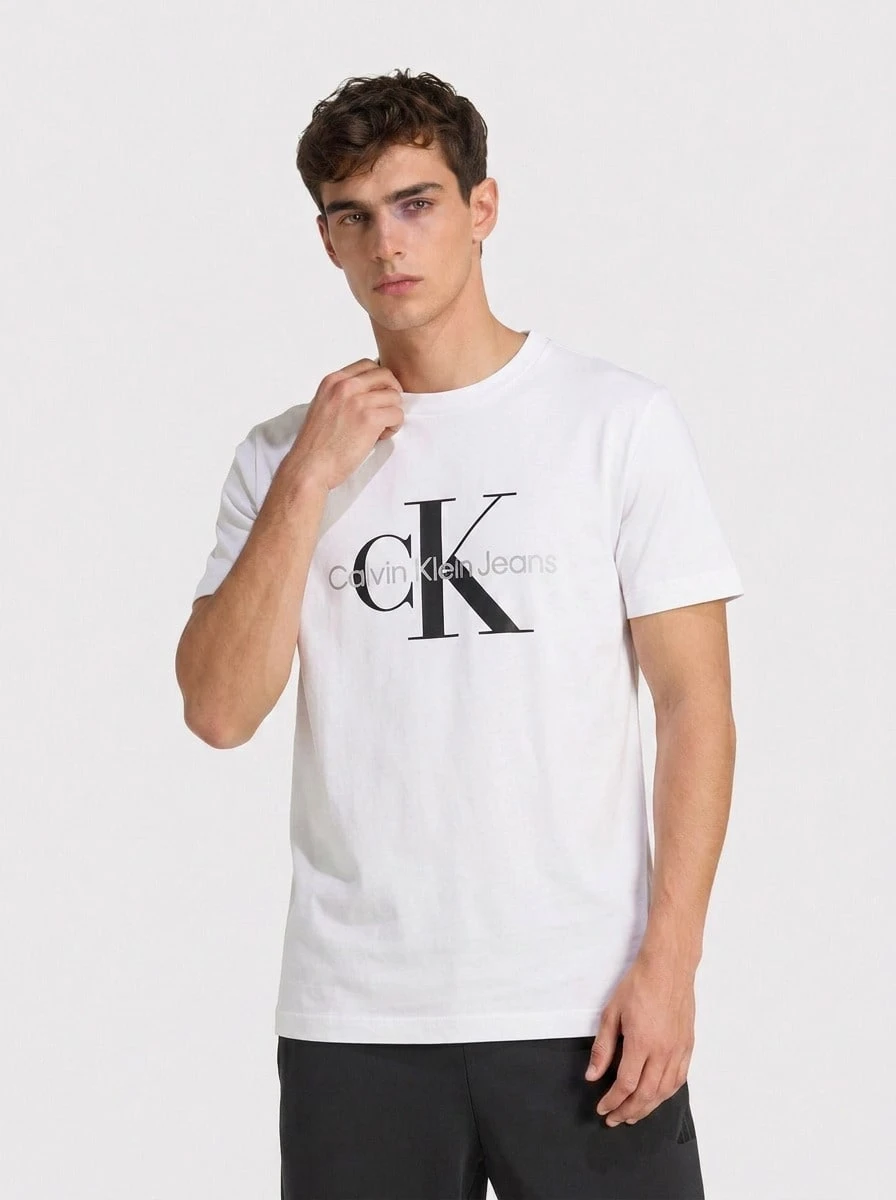 CALVIN KLEIN JEANS Men's Sports Tees & Tanks Lightweight Easy To Match Moisture-Wicking Home Travel Daily White J30J320935-YAF - 白色 - 查看 1