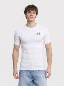 UA HG ARMOUR COMP SS - White - View 1