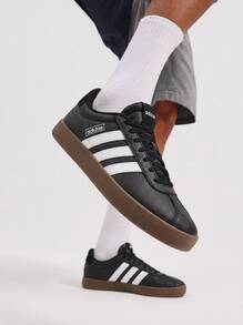 Adidas VL 球场 3.0 - 核心黑/雲白/膠 - 查看 1