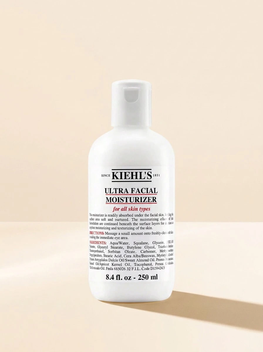 Kiehl's Ultra Facial Moisturizer 250 Ml – Squalane And Avocado Oil Infused, Lightweight Hydrating Formula For All Skin Types, Deeply Nourishing And Smoothing Treatment, Fast Absorbing Texture For Daily Facial Care - Clear - View 1