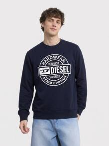 Diesel Men's Easy To Match Classic Fit Soft School Casual Home Blue A19704RJXAN-81E - Azul Marino - Ver 1
