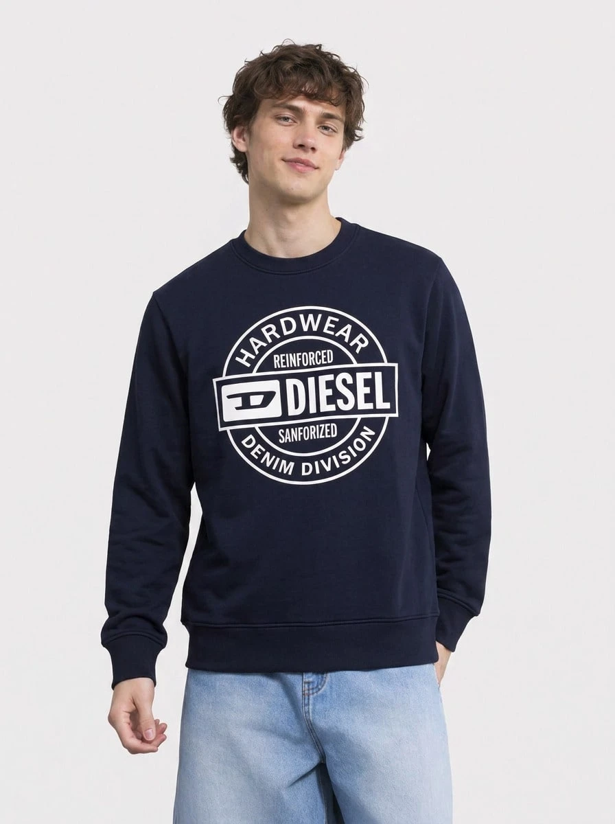 Diesel Men's Easy To Match Classic Fit Soft School Casual Home Blue A19704RJXAN-81E - Azul Marino - Ver 1
