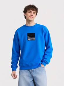 Karl Lagerfeld Men's Sweatshirt Blue - Klj Blue - View 1