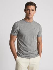BENCH قمصان رجالية رمادية - فحم - مشاهدة 1