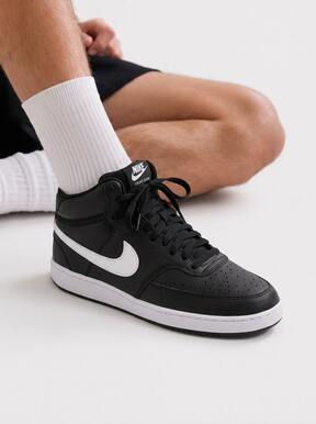 Nike Court Vision Men's Casual Athletic Shoes Retro Comfortable Versatile Travel Training Street Style Black DN3577-001