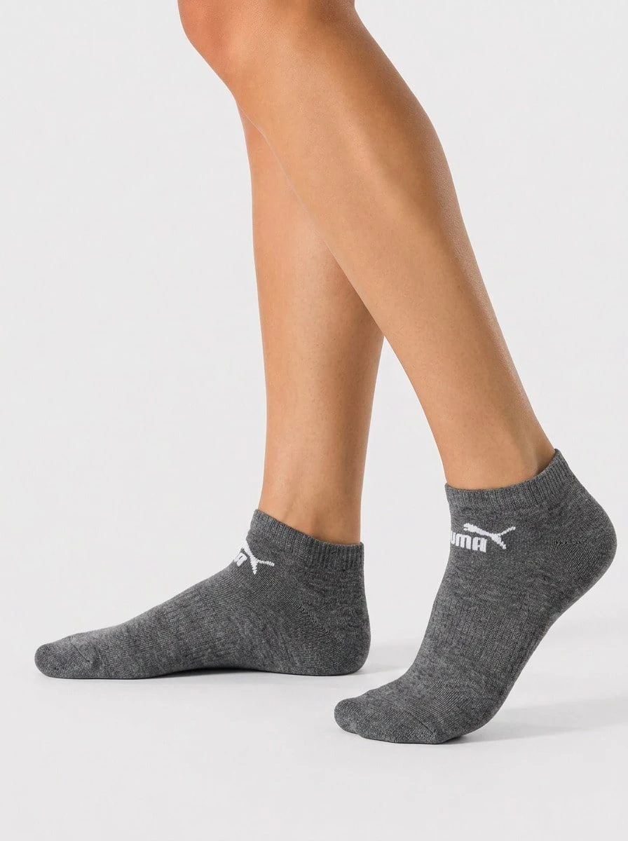 Puma Sports Socks Anti-Odor Moisture-Wicking Comfortable Training Sports Daily 701235357-004 - Grey - View 1