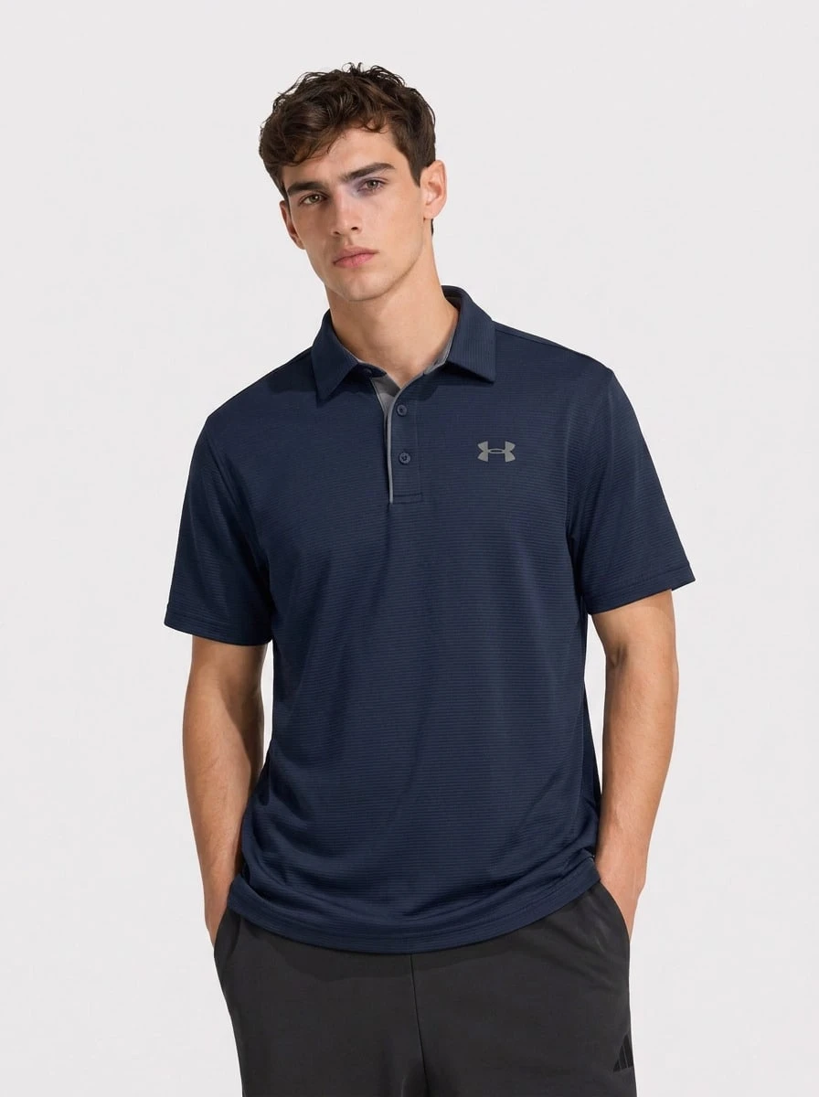 Under Armour SPORTSTYLE Men's Sports Tees & Tanks Quick-Dry Skin-Friendly Stretchy Weekend Sports Outdoor Navy 1290140-410 - Midnight Navy / Graphite / Graphite - View 1