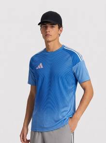 Adidas Men's Sports Tees & Tanks Comfortable Versatile Lightweight Daily Weekend Sports Blue JI9715 - Blue - View 1