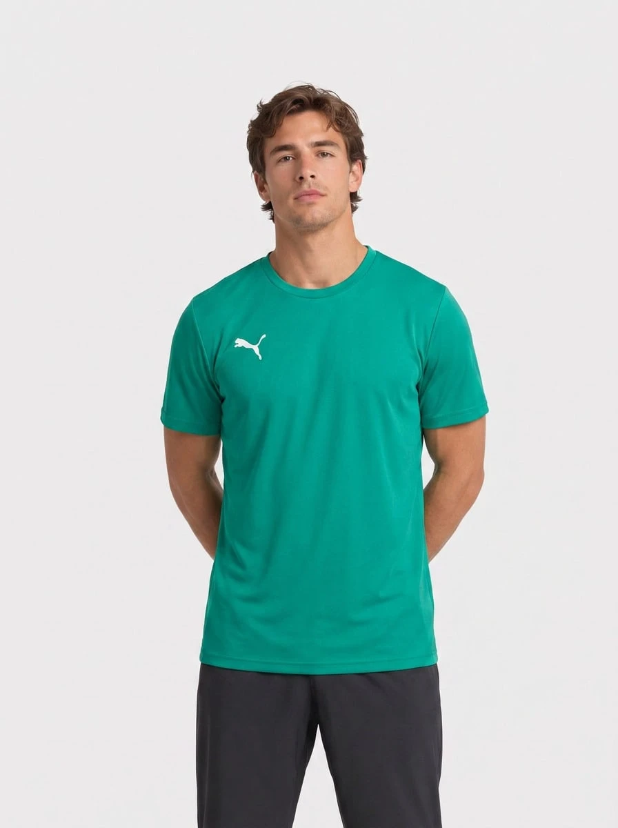 Puma Men's Sports Tees & Tanks Lightweight Easy To Match Moisture-Wicking Home Travel Daily 656578-05 - Green - View 1